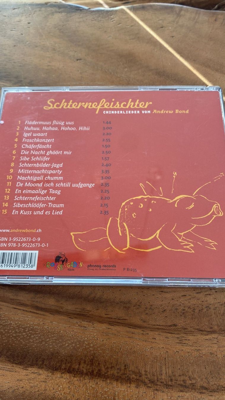 CDs: Andrew Bond - Schternfeischter - Kinder Lieder – Gebraucht aus Dagmersellen von Arcticsnow2017 4