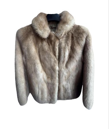 Luxury Mink Fur Coat - Warm Winter Style - EU Size M