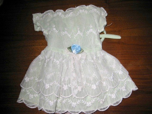 ROBE DE POUPÉE en soie antique des années 1910 avec