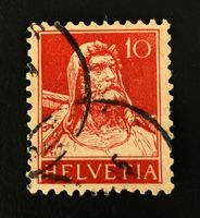 Schweiz Briefmarke Helvetia 10 Rappen