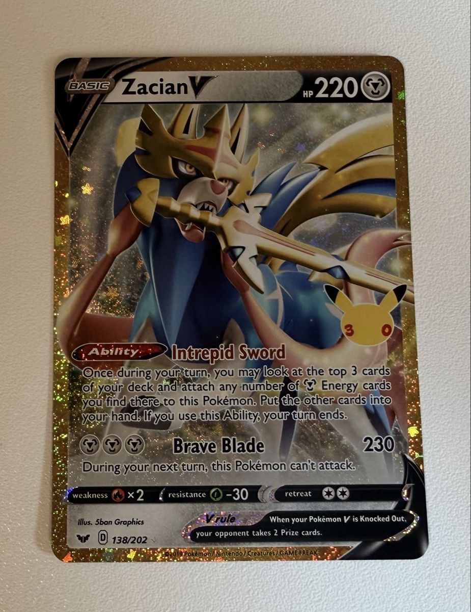 Pokémon Cartes à collectionner: Zacian V #138 – Neuf (Voir description) à Au SG par Bego1