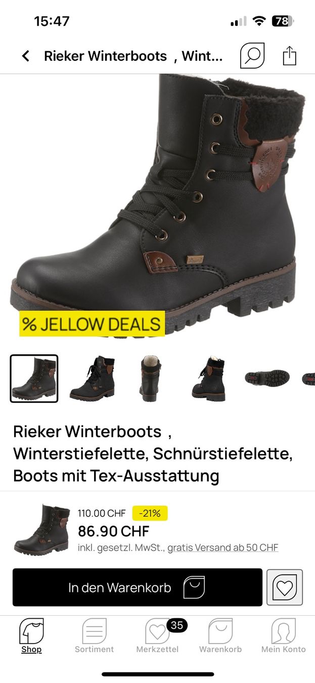 Rieker Scarpe da donna: Rieker Winterboots grösse 42 – Usato da Bern venduto da Dafi7