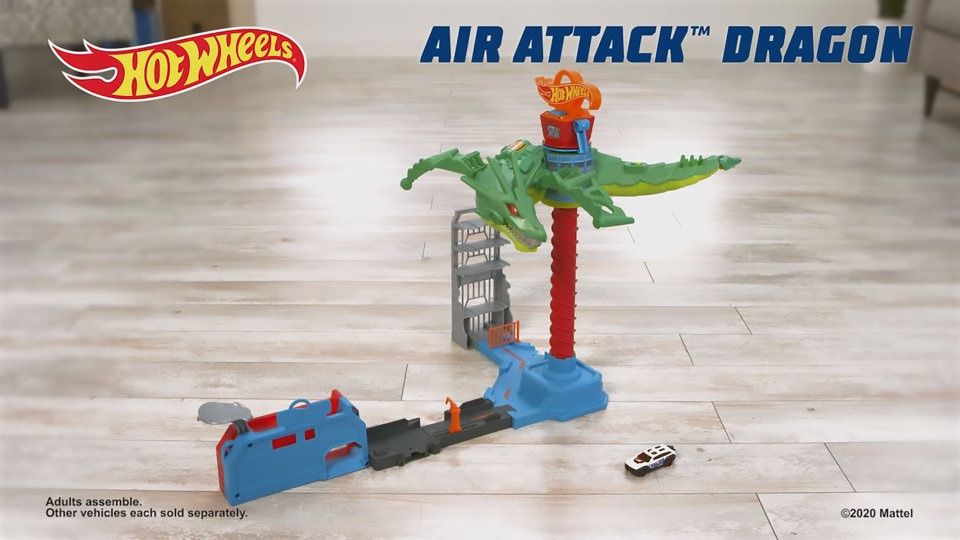 Hot Wheels Giocattoli: Circuit Hot Wheels Air Attack Dragon occasion – Usato da Les Avanchets venduto da Oro_Rog