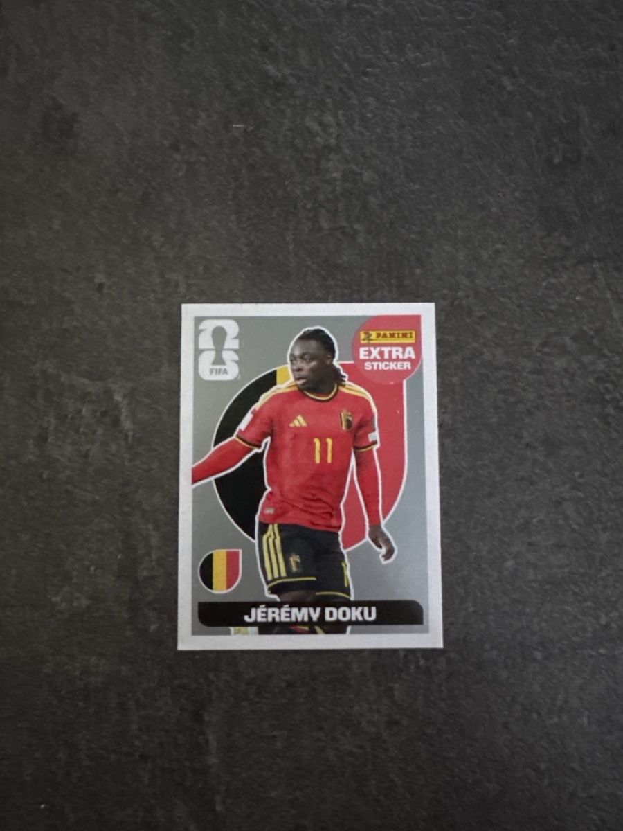 Panini Carte collezionabili: Panini Jérémy Doku Extra Sticker Silver – Nuovo (secondo la descrizione) da Adligenswil venduto da jan_r5xl