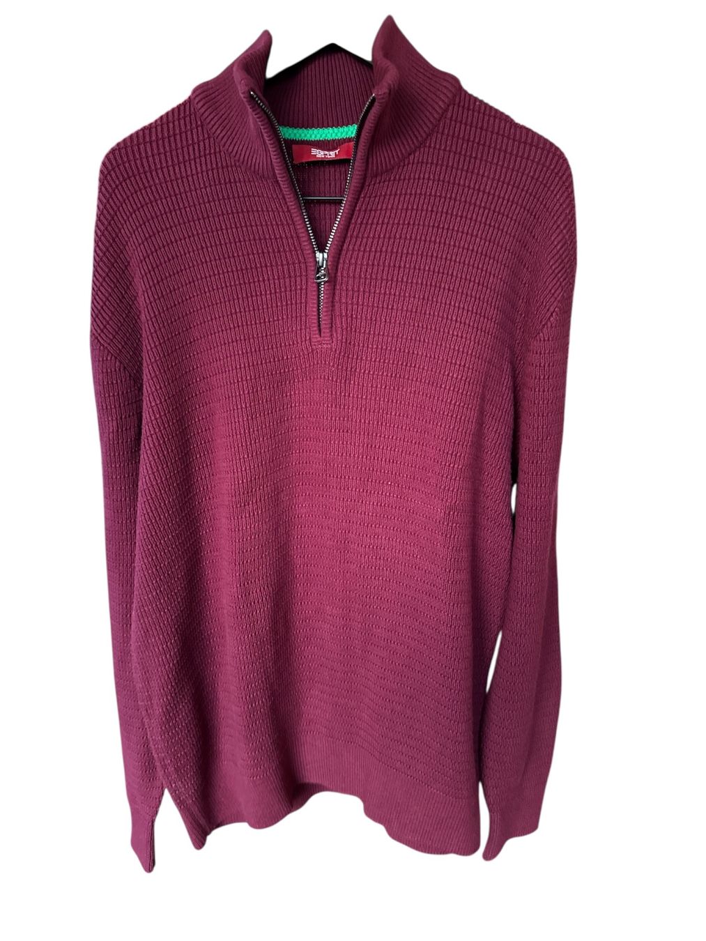 Esprit Maglioni & Felpe: Esprit pull bordeaux homme – Nuovo e nell'imballaggio originale da Vuisternens-Romont venduto da gol_xp6p