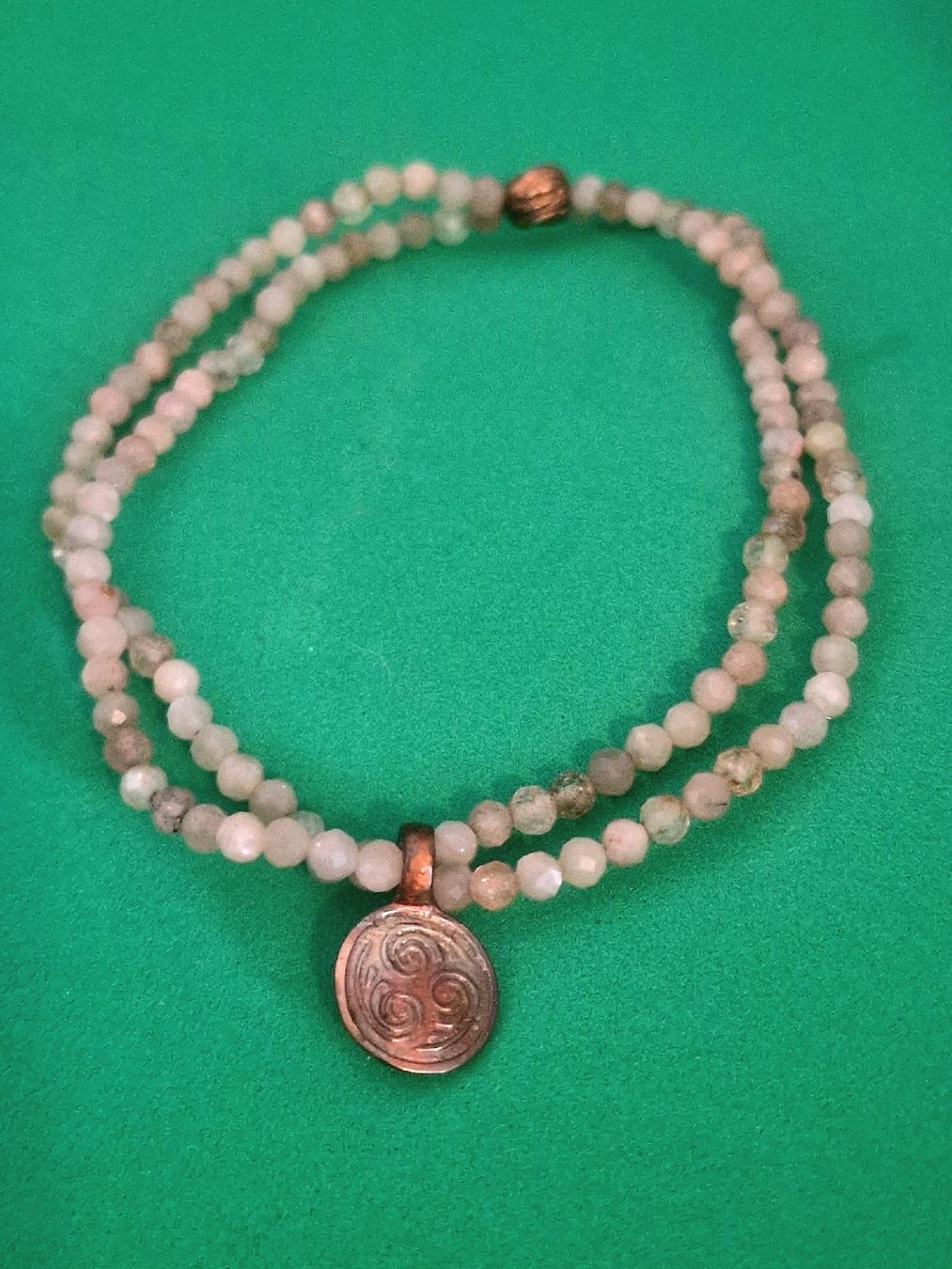 Bracciali & Braccialetti: Doppelarmband Peitschenrad - Sonnenstein & Bronze – Nuovo e nell'imballaggio originale da Aarau venduto da Schmuckhoehle_MD 4