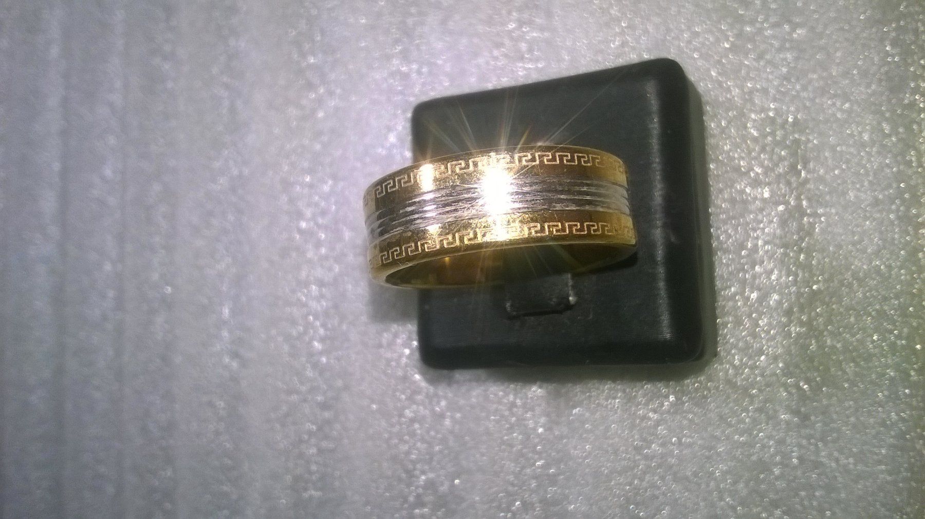 Anelli: ring edelsthal,,versilbert und vergoldet,,,glanzig – Nuovo (secondo la descrizione) da Basel venduto da bijoutrie_4 1