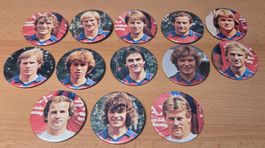 FC Basel, FCB Badges 1981/82. PAX, 13 Stk. Rarität.
