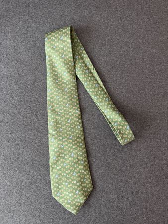 Cravate Salvatore Ferragamo verte