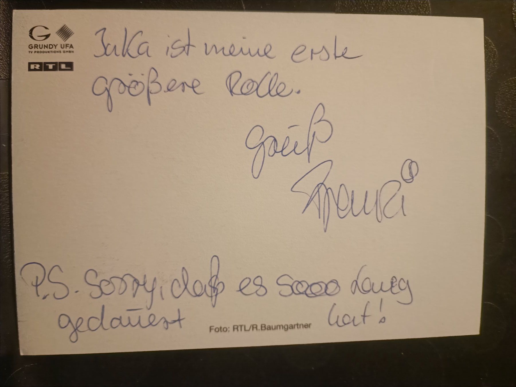 Autogramme: Franziska Dilger -GZSZ - handsigniert – Gebraucht aus Menziken von Artographs 1