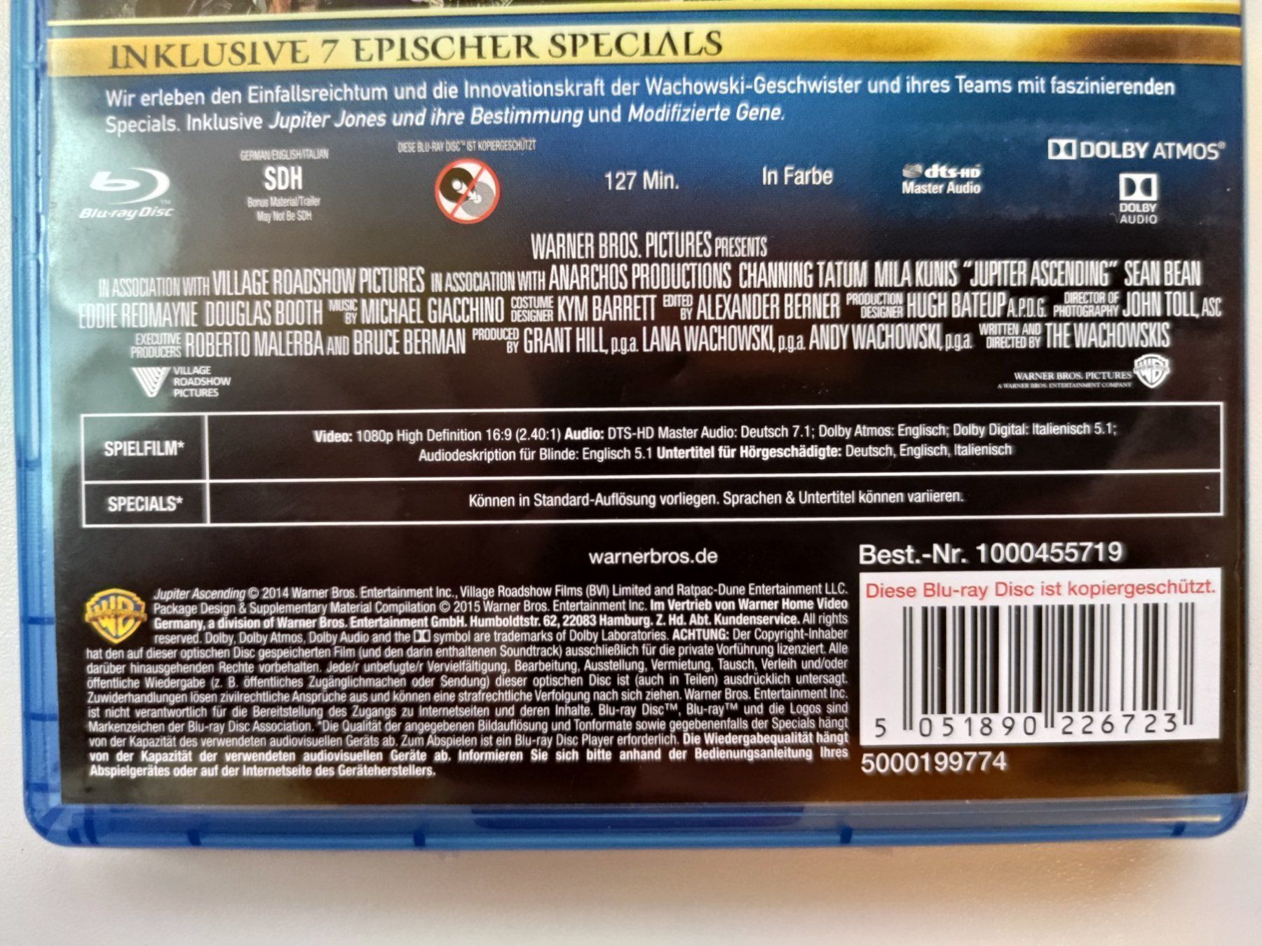Tutti i DVDs: Jupiter Ascending – Usato da Liestal venduto da Kratzilla 3