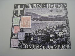 Italienische Briefmarke Comune di Campione, Top Zustand! (1)