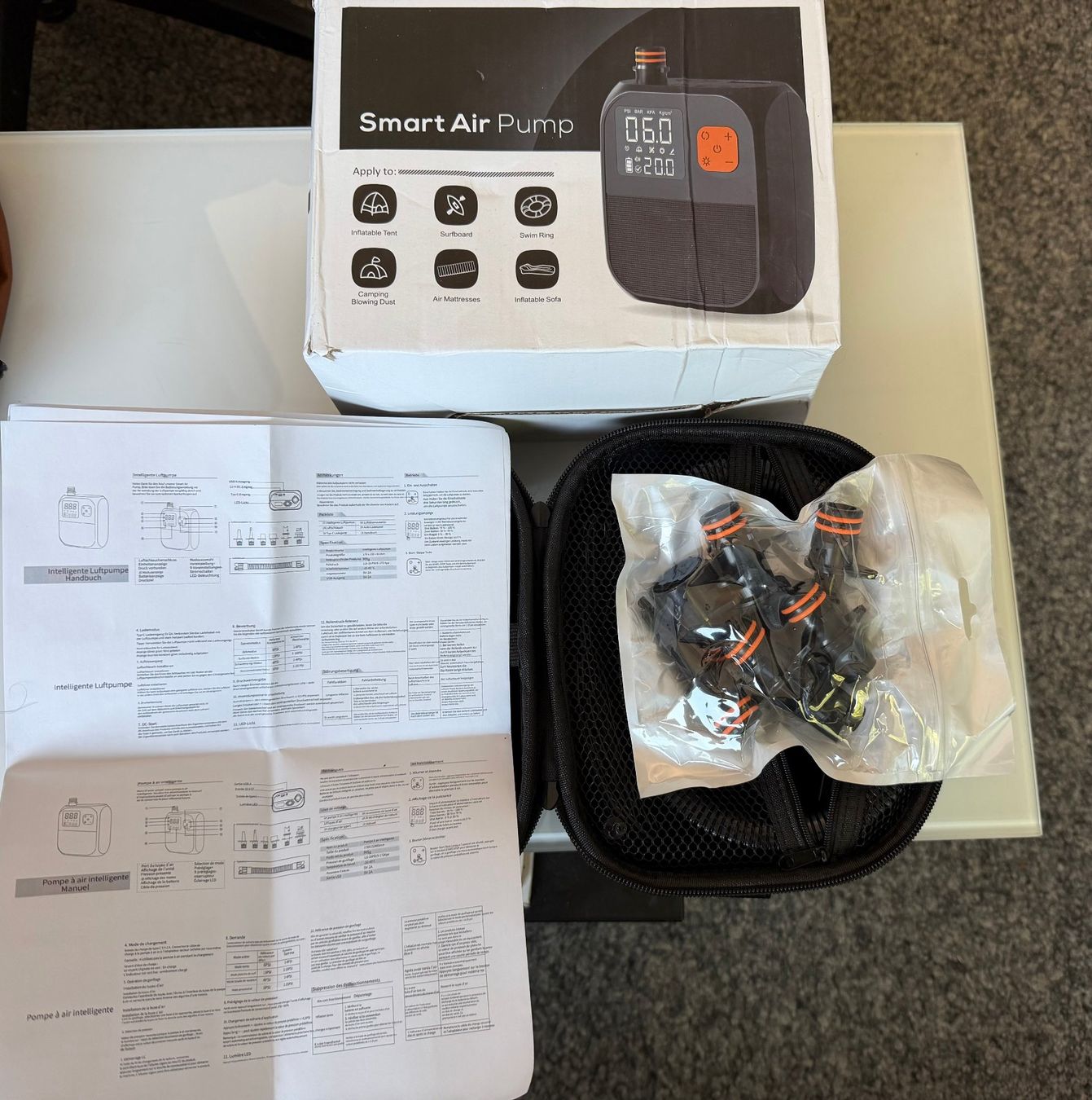 Pompe & Parti di ricambio: Pompe à air électrique rechargeable 80W – Nuovo e nell'imballaggio originale da Savigny venduto da studiocartepostale 1