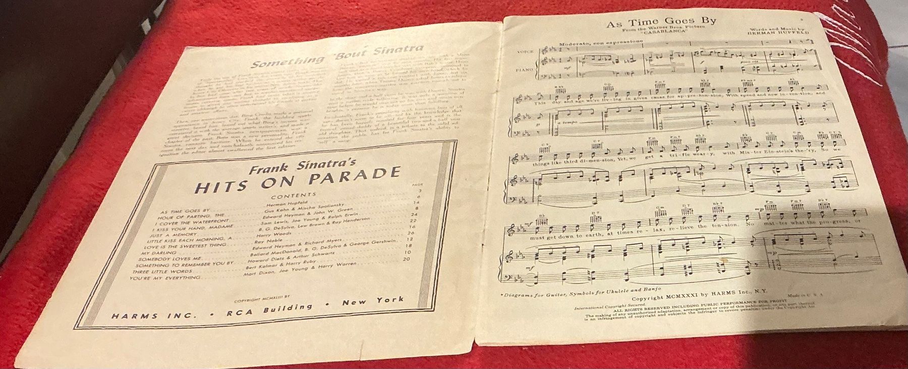 Libri: Frank Sinatra: Hits on Parade - Notenheft – Usato da Naters venduto da seidengut 1