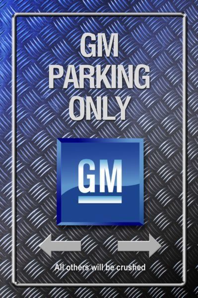 MG Insegne: Blechschild -GM-PARKING ONLY – Nuovo e nell'imballaggio originale da Rupperswil venduto da big-one-sale
