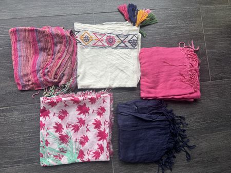 5er Set Schals, Foulards, viele Designs, neuwertig!