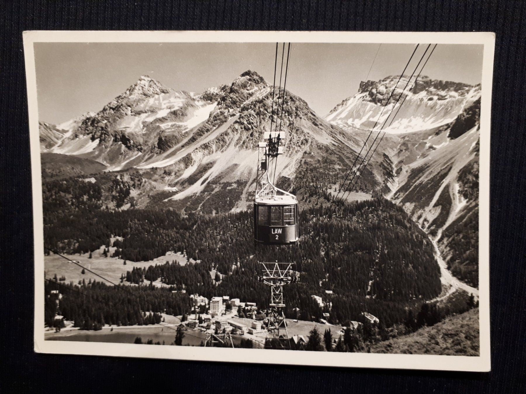 Cartes postales: . LUFTSEILBAHN AROSA WEISSHORN – D'occasion à Ponto Valentino par giorgia06