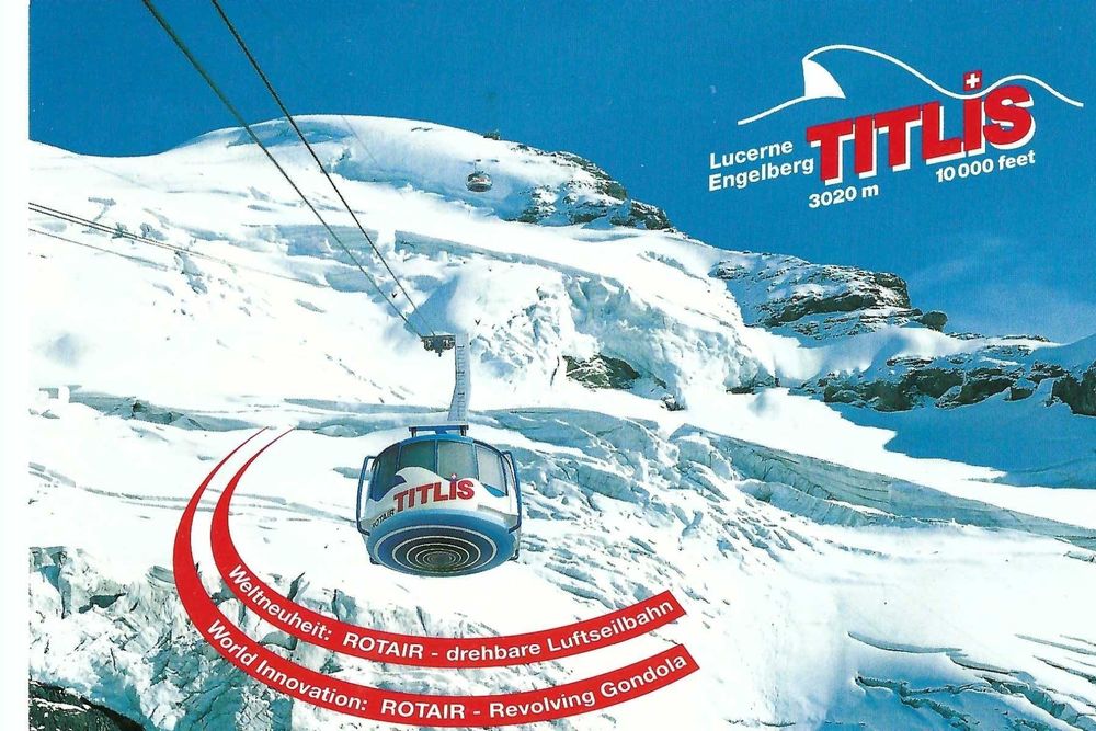 TITLIS ob Engelberg, Rotair, drehbare Luftseilbahn 1994 | Kaufen auf Ricardo