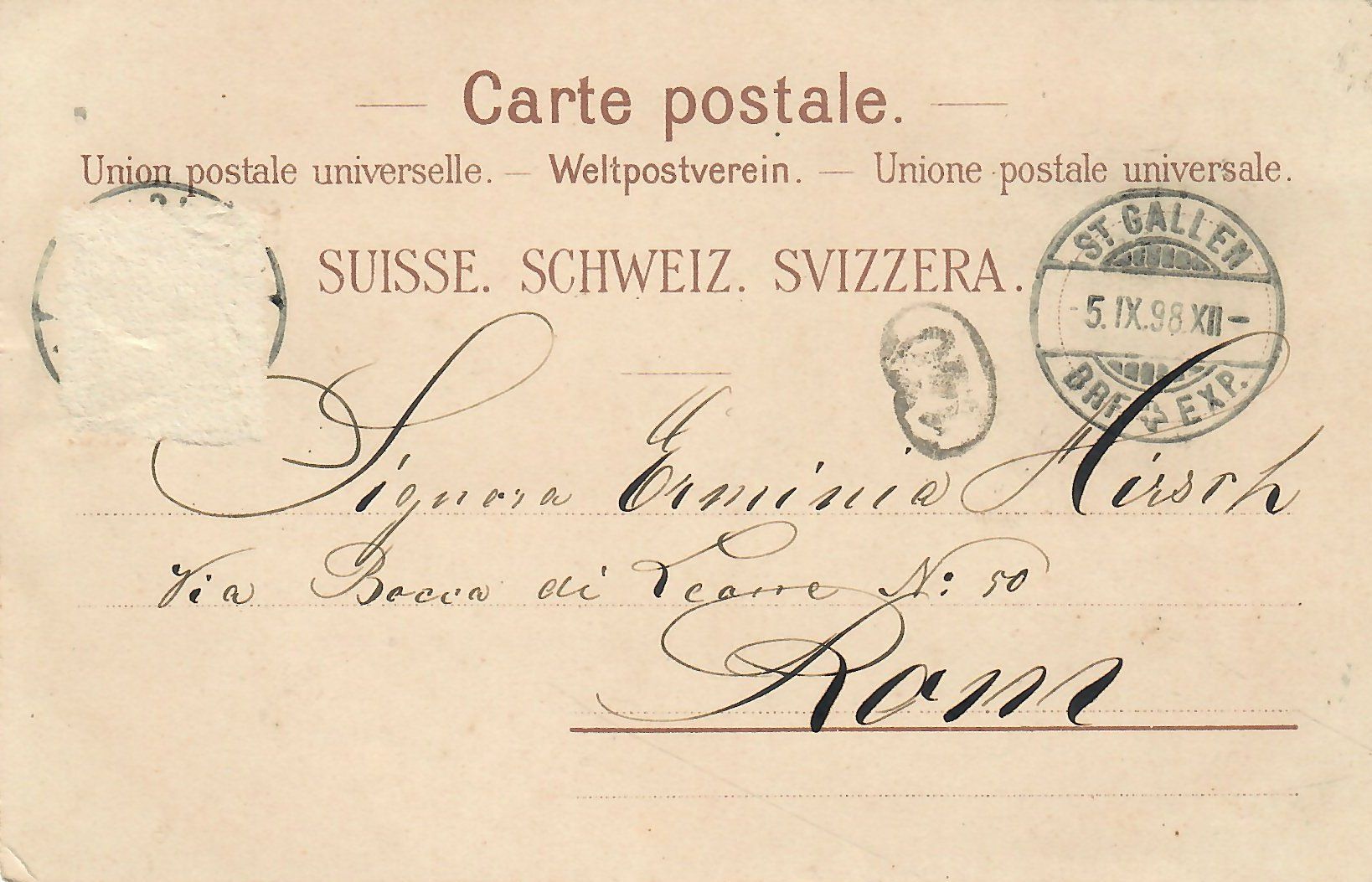 Cartoline postali: LITHO Gruss aus St. Gallen - SG – Usato da Flirsch venduto da sammlerliebe 1