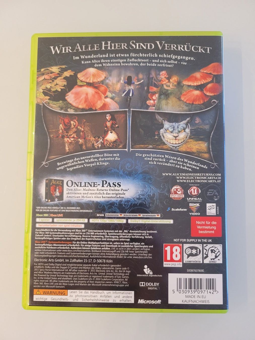 Giochi: Alice Madness Returns (XBox 360) – Usato da Uezwil venduto da -Retrogames- 2