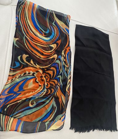 2 x Seiden Schal 