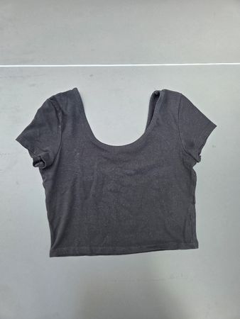 Crop Top Tally Weijl schwarz Grösse M