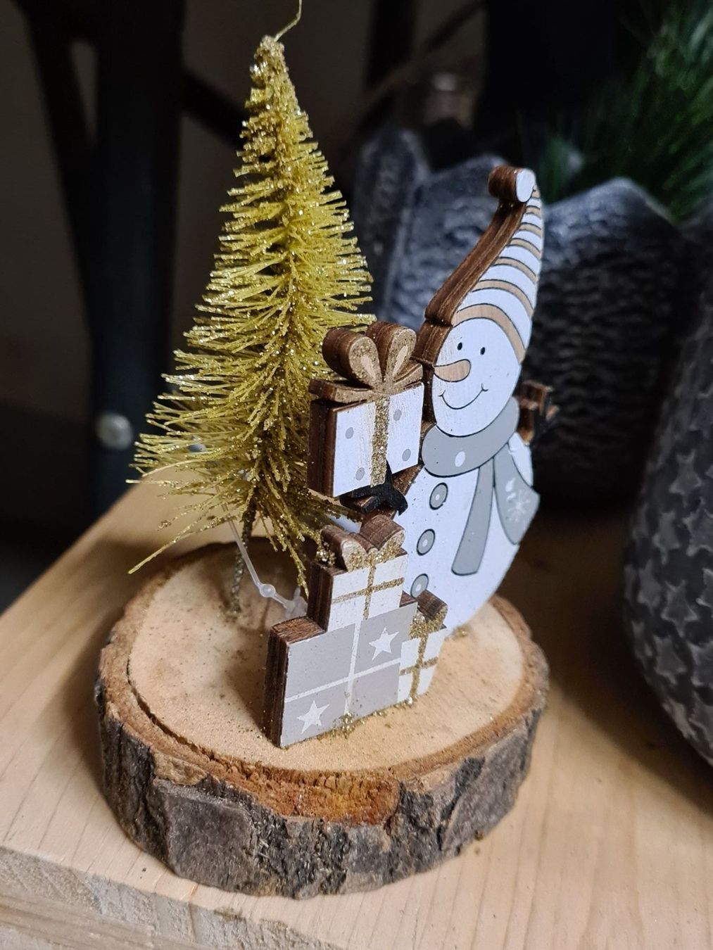 Statuette: Weihnachts Holz Deko 3D – Nuovo (secondo la descrizione) da Amriswil venduto da kleindeko 1