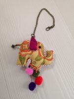 🤩BOHOCHIC HANDGEMACHTER ELEFANT SCHLÜSSELANHÄNGER SEIDE NEU