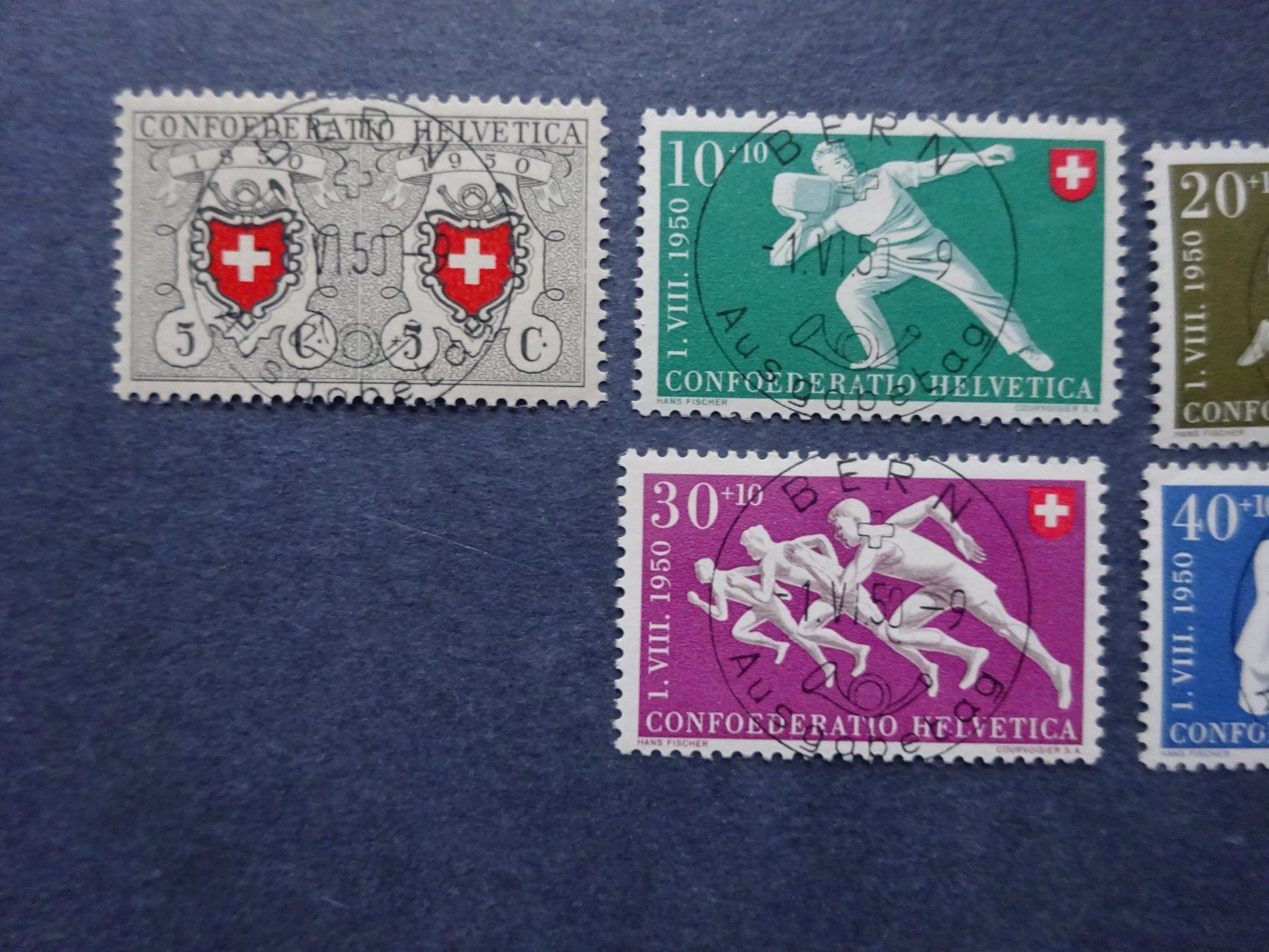 Tutti i francobolli: 1950 Pro Patria ET-Voll BERNE – Usato da Appenzell-Steinegg venduto da adi1975 1