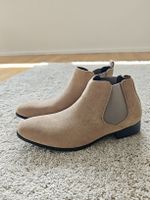 Herren Stiefeletten Wildleder Beige, Grösse 42, neu