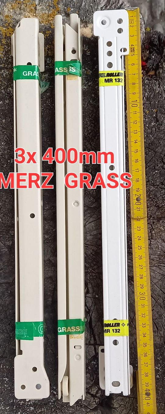 Ferramenta: ROLLENAUSZUG MERZ ODER GRASS 400mm pro Stk – Nuovo (secondo la descrizione) da Matten b. Interl venduto da Tbsound