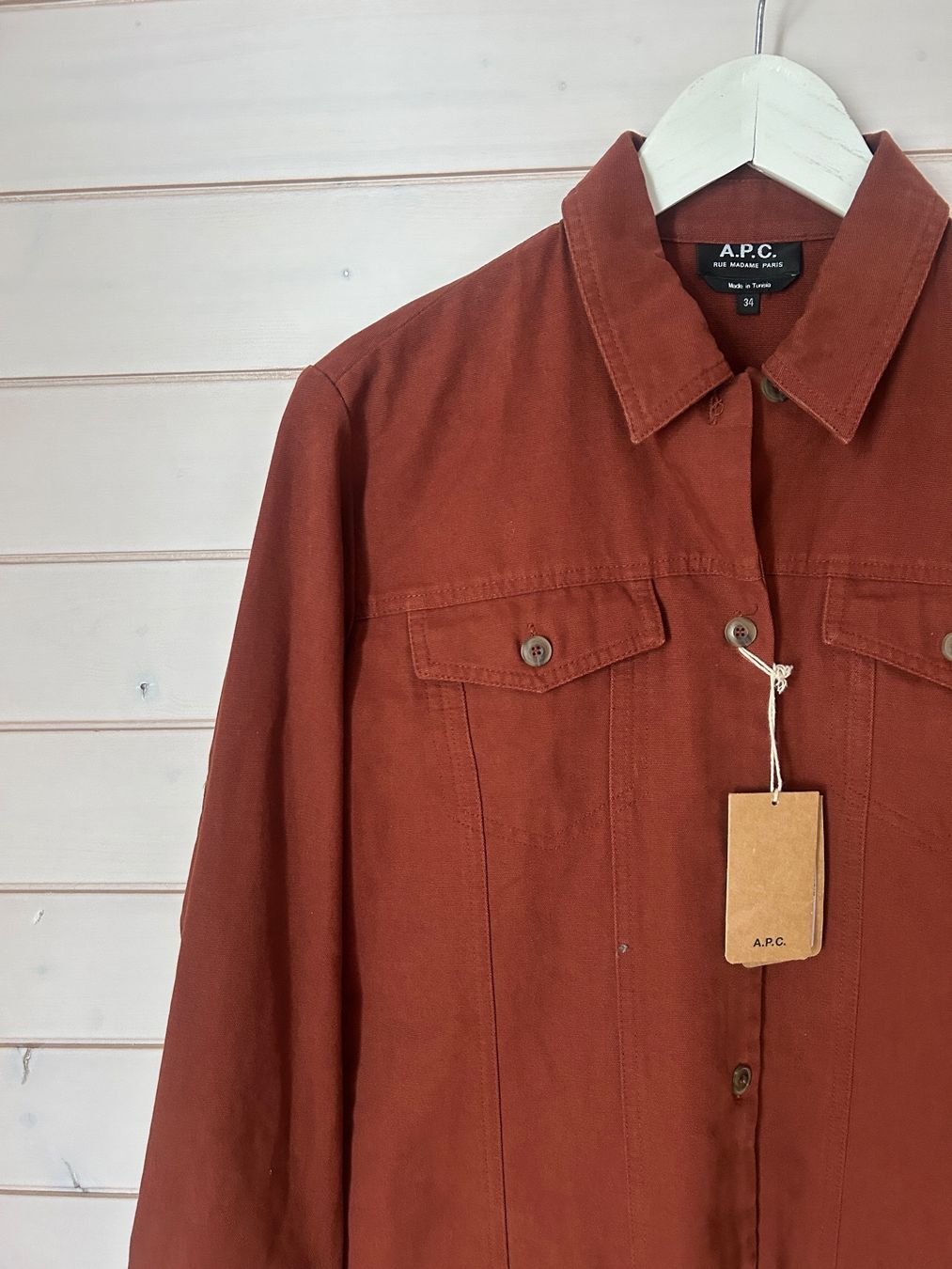 Vestiti: A.P.C. Kleid Alpine Brique – Gr. 34 – Nuovo e nell'imballaggio originale da Illnau venduto da Monkky 4