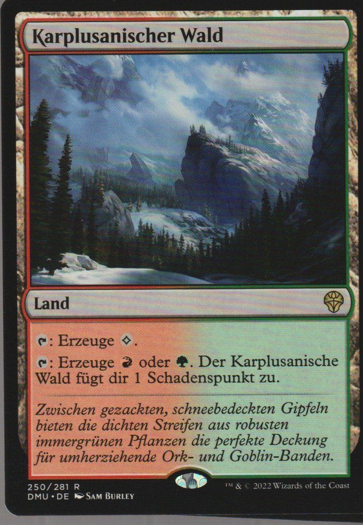 Magic The Gathering Carte collezionabili: TCG Magic The Gathering MTG DMU 250 Karplusanischer Wald – Nuovo (secondo la descrizione) da Vezia venduto da Aquarius_Age