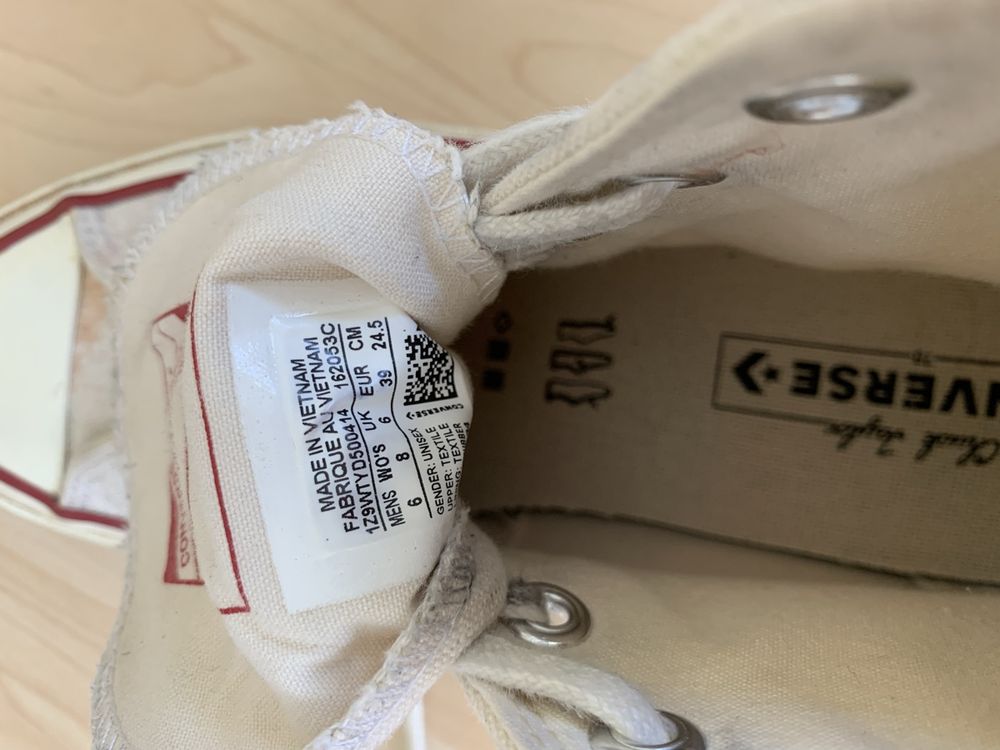 Converse Chaussures hommes: Converse Chuck 70 Canvas Sneaker weiss – D'occasion à Luzern par _ramonab_ 3