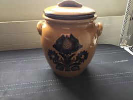 Pot en ceramique decoratif avec couvercle 1401 75 5