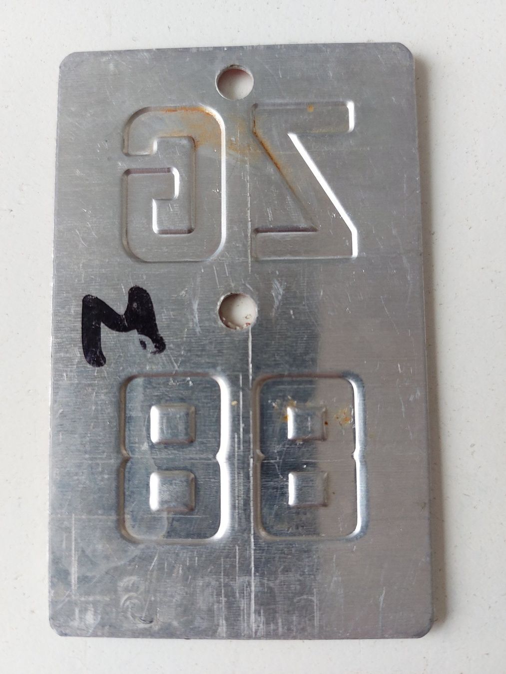 Sachs Insegne: Velonummer ZG 88 plaque Velo – Usato da Schenkon venduto da Uhu007 1