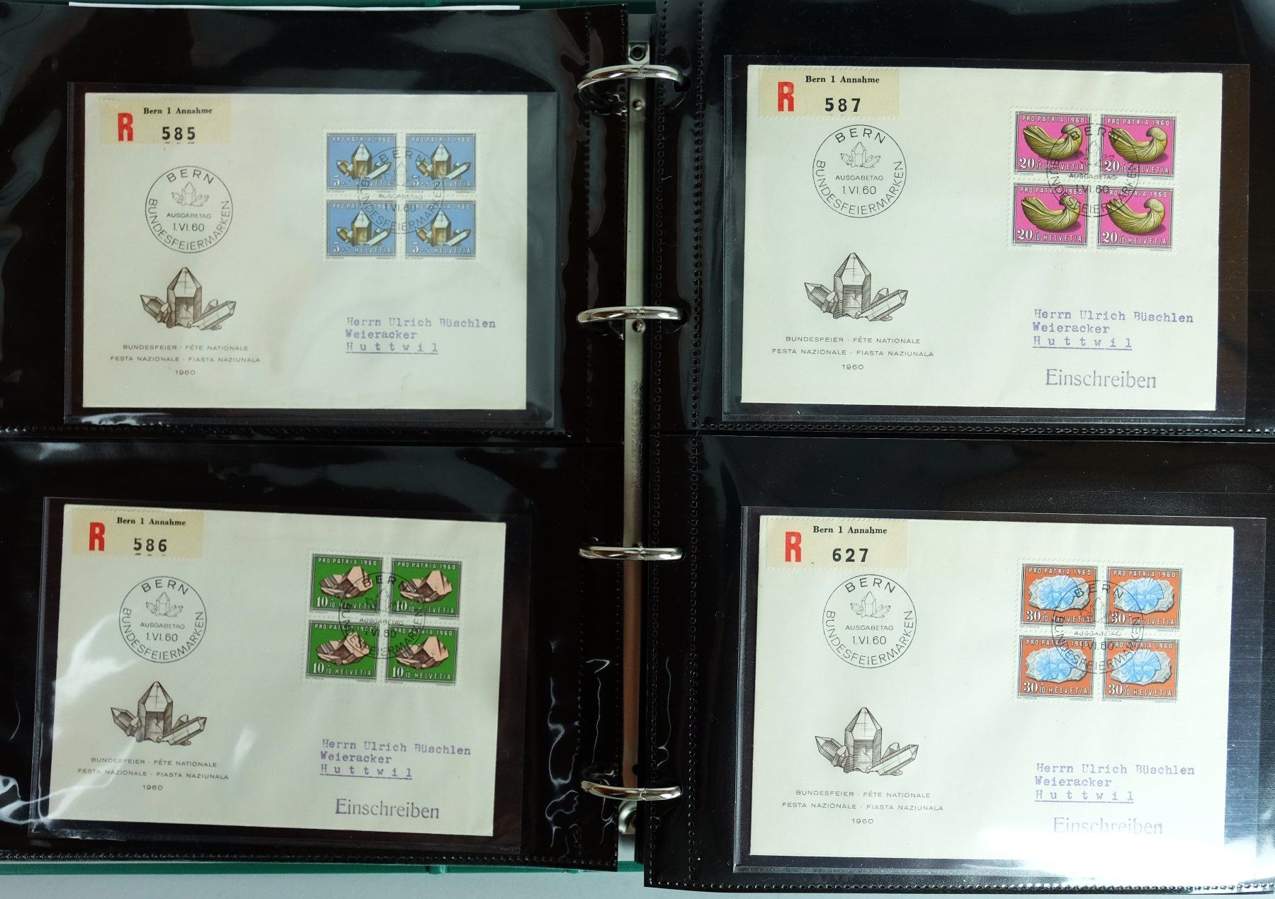 Tutti i francobolli: Pro Patria Sammlung 1960-2025 FDC Viererblock – Usato da Sevgein venduto da WHaelmi 3