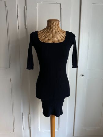 PULL & BEAR - Kleid dunkelblau figurbetont XS