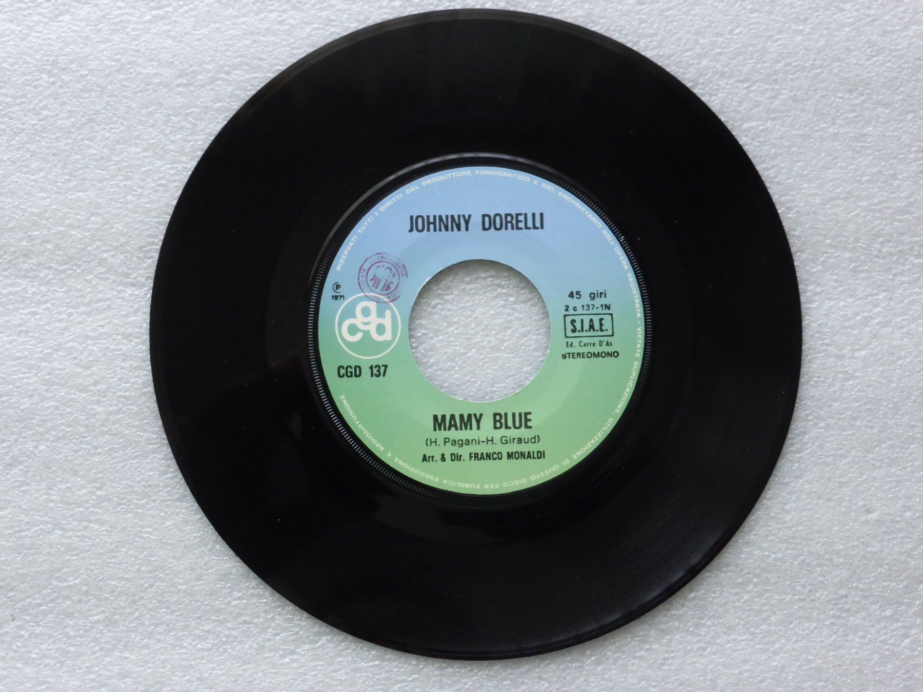 Vinyles: Vinyl Single   JOHNNY DORELLI – D'occasion à Küssnacht am Rigi par Mondkinder 1