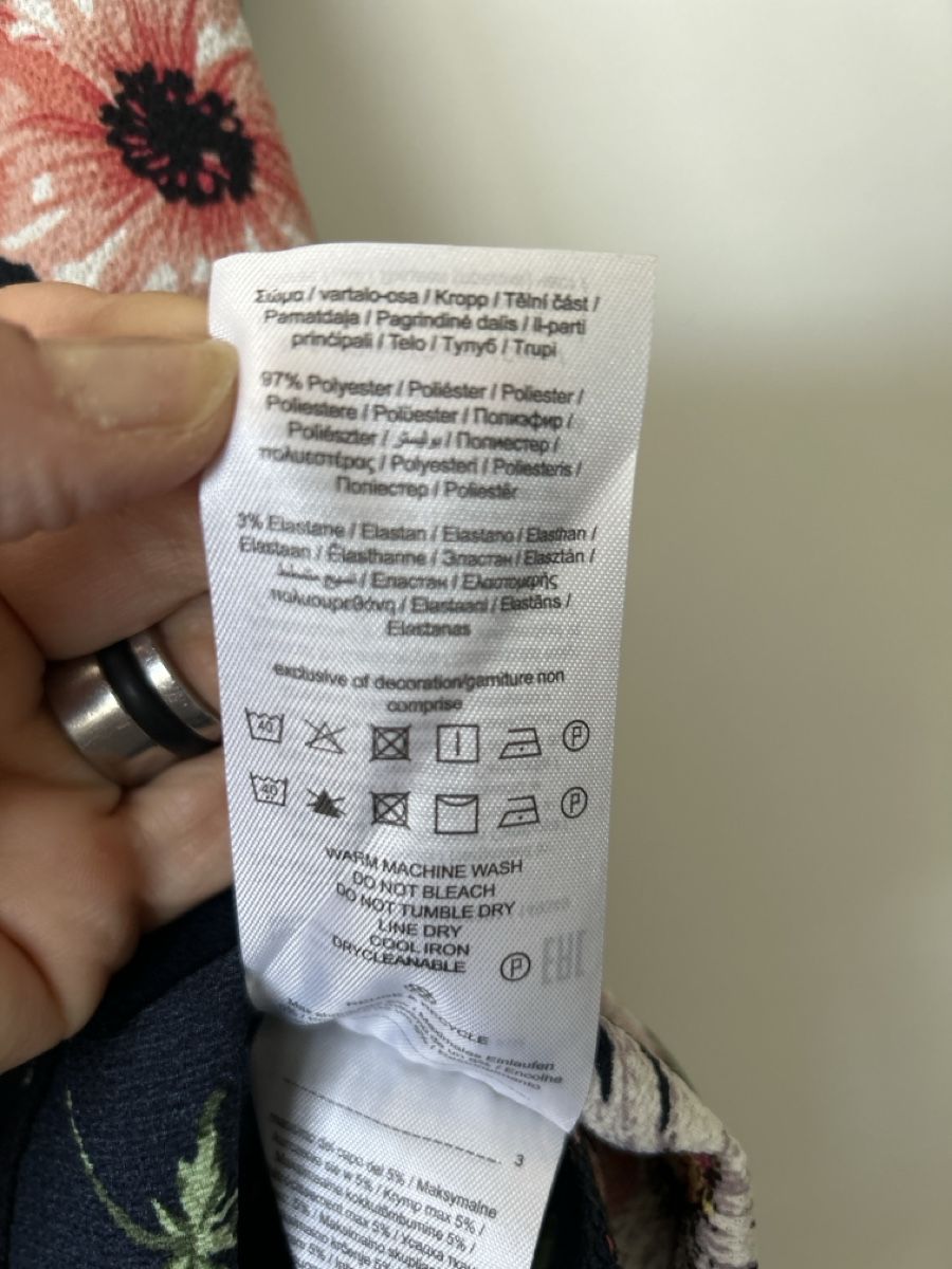 Only Camicette: Bluse von Only, Grösse 40, blau mit Blumenprint – Nuovo (secondo la descrizione) da Erlinsbach SO venduto da hallon480 3
