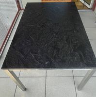 Granittisch mit Edelstahlgestell 160x100cm Gartentisch