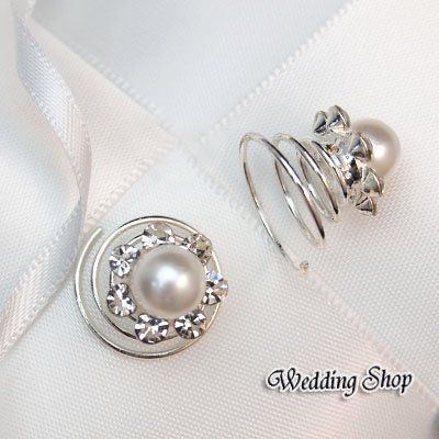 Sonstiger Schmuck: Haarspiralen mit Perlen oder Kunststein – Neu und originalverpackt aus Spreitenbach von tasche-shop 1