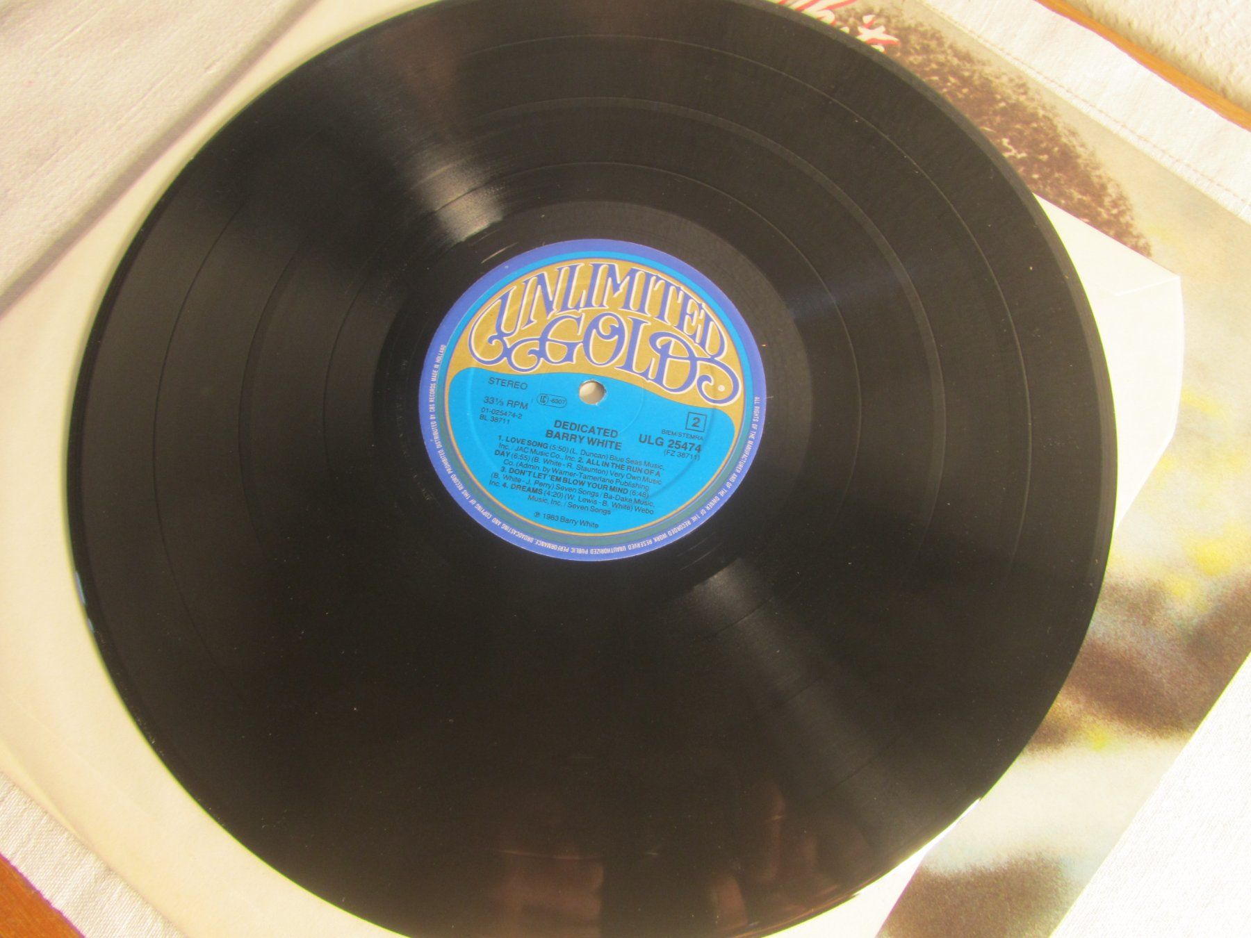 Dischi in vinile: Barry White - Dedicated - Vinyl LP Platte – Usato da Seengen venduto da mikelele 2