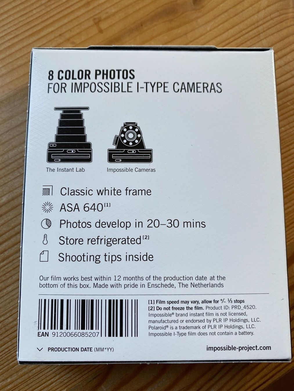 Filme: IMPOSSIBLE - Color Instant Film / I-TYPE – Neu und originalverpackt aus St.Gallen von  1