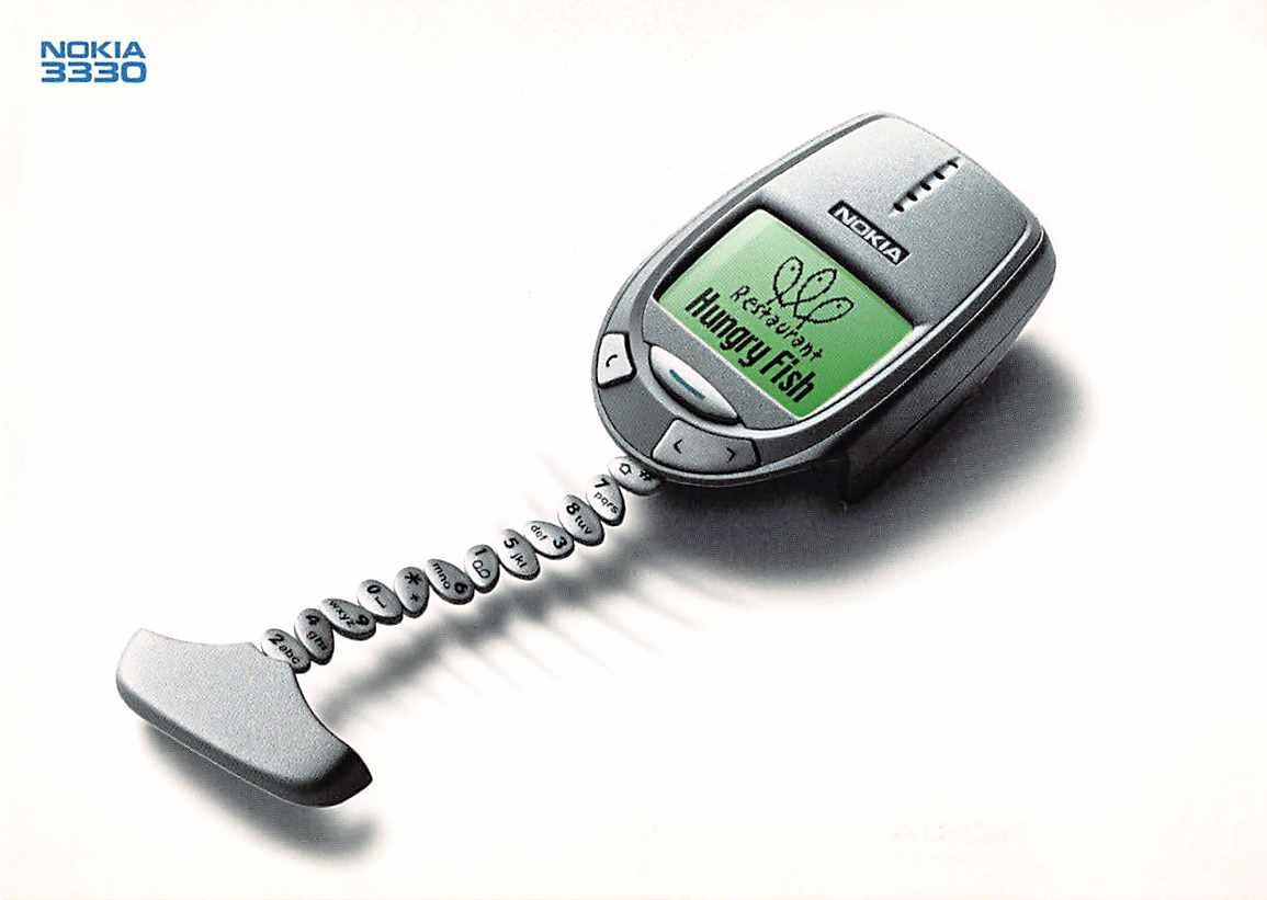 Tutti i francobolli: Lustige Ansichtskarte Nokia 3330 Hungry Fish – Usato da Lufingen venduto da SchnaeppliCorner