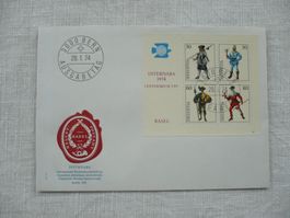 1974 FDC Block INTERNABA SBK W50