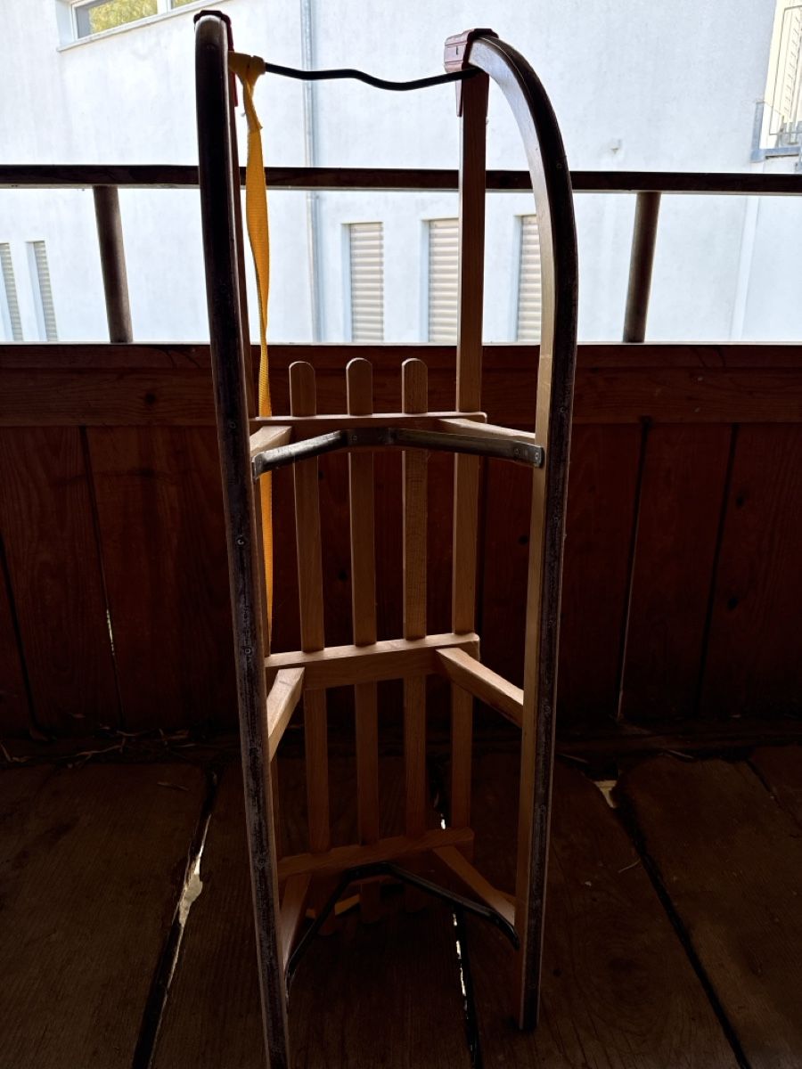 Davos Slitta: Holz Schlitten Kinder gut erhalten – Usato da Biberist venduto da beat-gubler 2