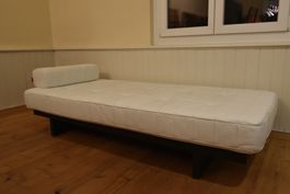 Designer Sofa Daybed De Sede DS 80 in weissem Leder