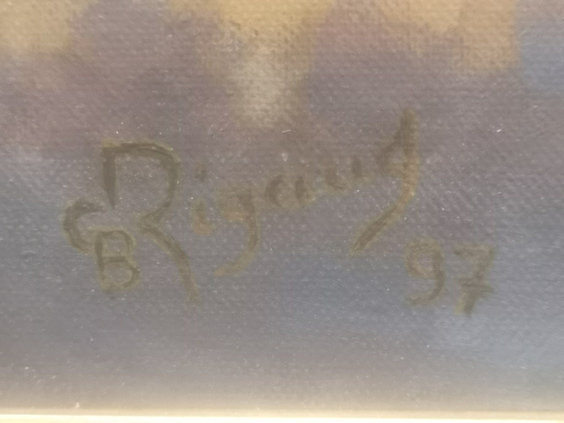 Gemälde: HUILE SUR TOILE SIGNÉE RIGAUD DATÉE 97 – Gebraucht aus Genève von Qanil77 3