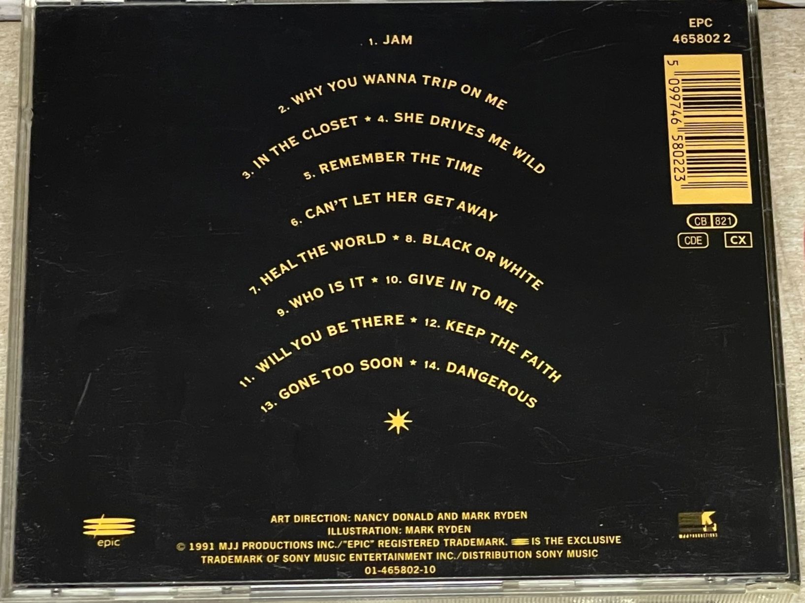 CD: Michael Jackson–Dangerous – Usato da Muri b. Bern venduto da AdidasCollector 2
